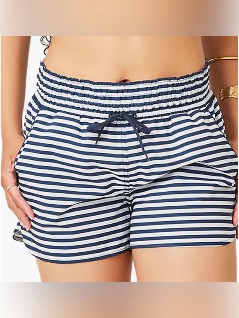 Carve Bali Shorts MD Lightweight Pockets Swim Surf Athletic quick dry Stripes